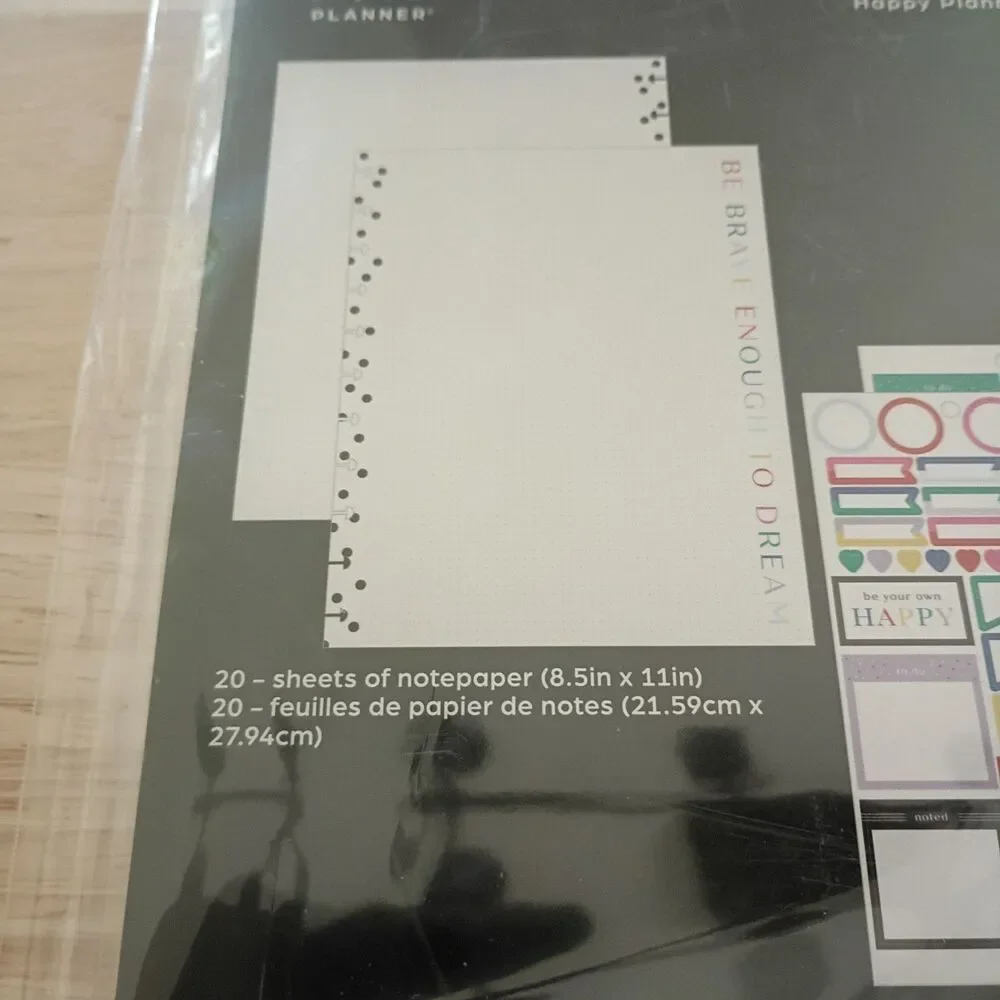 NEW Color Me Happy The Happy Planner Big Accessories 2 Count Pack